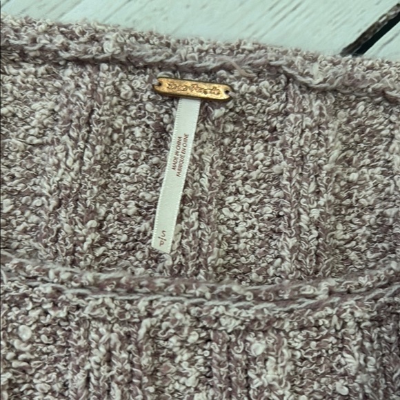 FREE PEOPLE Good Day Pullover In Mauve Mousse Size S EXCELLENT Condition! - Picture 3 of 9